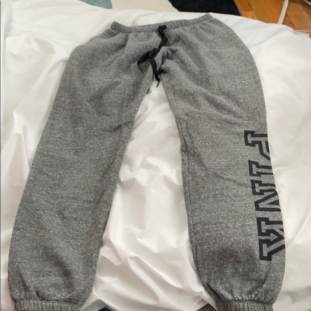 Gray sweatpants